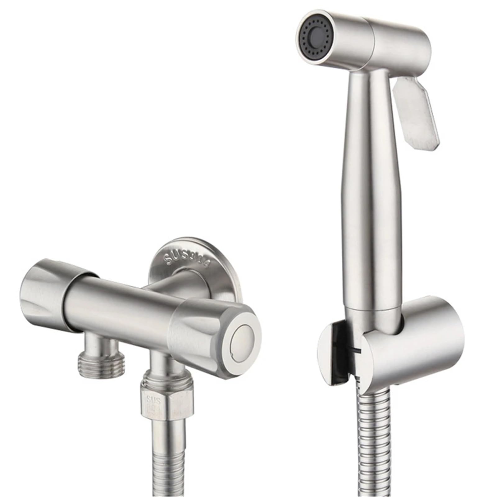 Set spruzzatore for bidet portatile in acciaio inossidabile