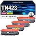Produktbild TN423 TN-423 Toner Kompatibel für Brother TN-423 Toner Multipack TN421 TN-421 für Brother MFC-L8690CDW Toner HL-L8260CDW DCP-L8410CDW HL-L8360CDW (1 Schwarz, 1 Cyan, 1 Magenta, 1 Gelb, 4er-Pack)