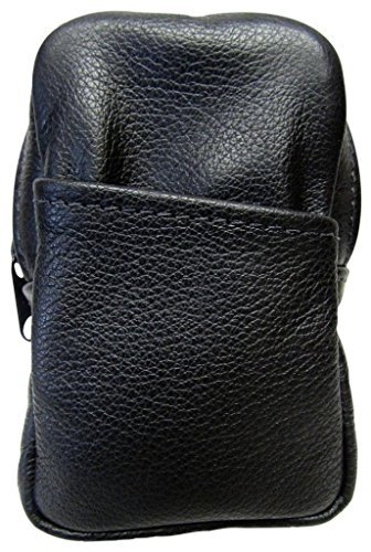 Womens Soft Leather Cigarette Case Holds Regular and 100's USA Made Black