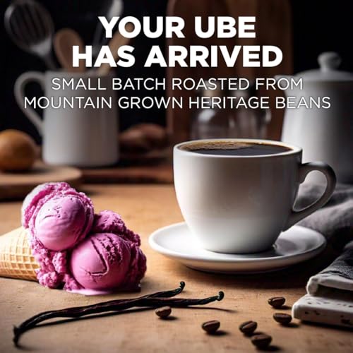 Image of Maud's Vanilla Ube Flavored Medium Roast Coffee Pods, 18ct | Medium Roast Flavored Coffee in Single Serve Pods - Compatible with Keurig Coffee Makers