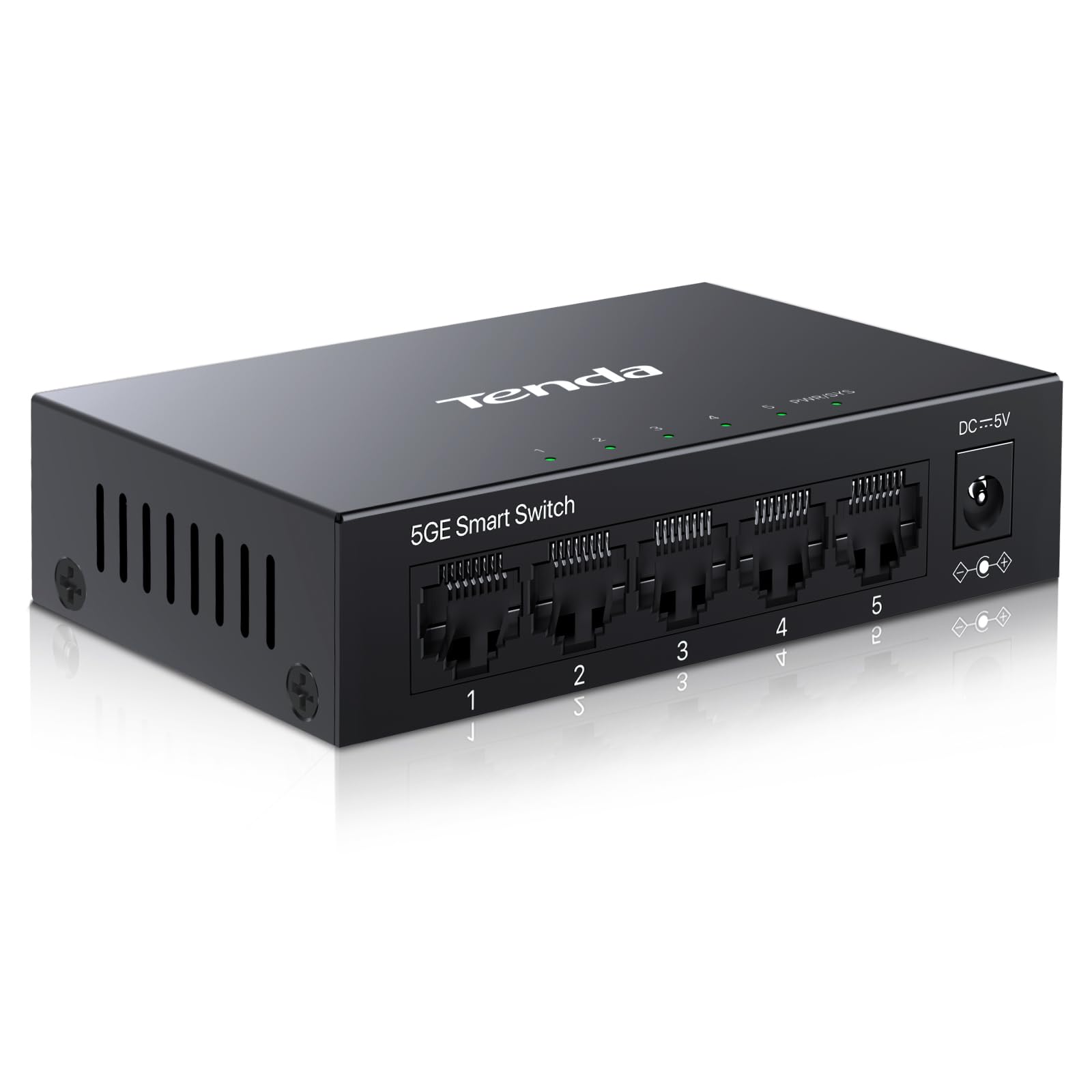 5-Port Gigabit Switch Tenda TEG205E VLAN QoS…