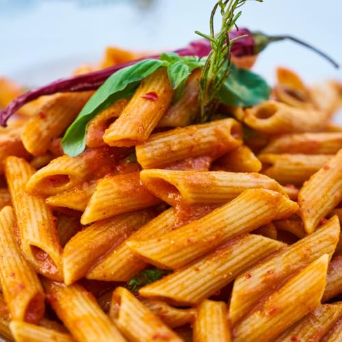Image of Kitchen Secret Penne Pasta 500gm- 100% Durum Wheat Semolina, Fresh Pasta with High in Protein & Fiber, 100% Eggless, No Maida & No Preservatives, Easy To Cook Tasty Italian Dish Anytime (Pack of 2)