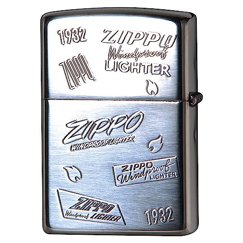 Encendedor Zippo Vintage de Latón Plateado miniatura 2