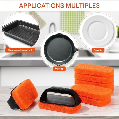 Nettoyant pour plaques lisses éliminant résidus brûlés de fête - 4