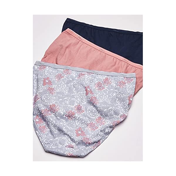 Hanes womens Cotton briefs underwear, 10 Pack - Hi Cut Assorted 1, 6 US