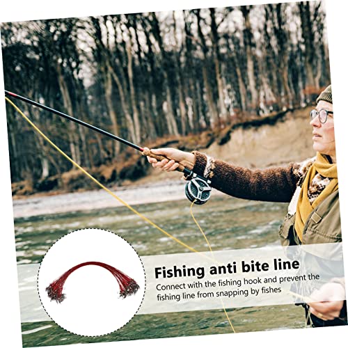 Toyvian 100 piezas líderes de pesca con cierre giratorio miniatura 6