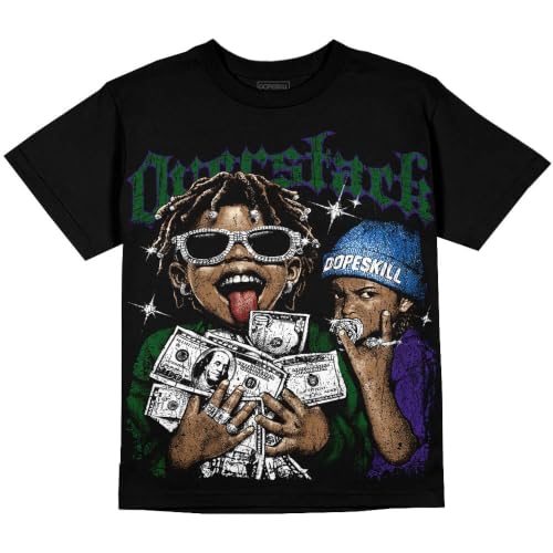Image of DopeSkill Graphic Tee Streetwear Hypebeast Hip Hop Unisex Premium T-Shirt Sneaker Colour Matching Shirts Gift for Sneakerhead
