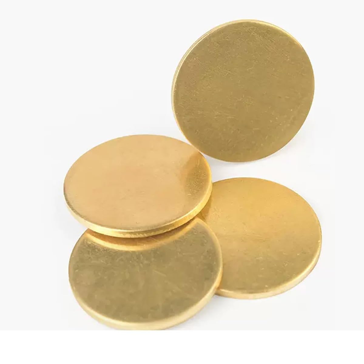 Lot De 10 Disques Ronds En Laiton D'une épaisseur De 0,5, 0,8, 1, 1,5, 2, 3 Mm, Diamètre 10-200 Mm, Plaque En Laiton For Gravure Artisanale(0.5MM*10MM