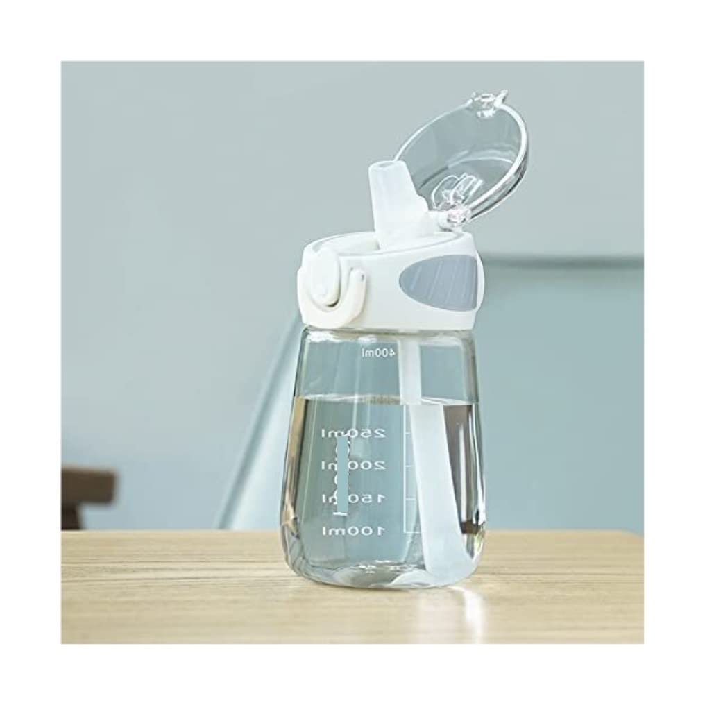 IRYZE Wasserflaschen Trinkflasche Sportflasche Wasserflasche Mit Süßer, Auslaufsicherer, BPA-freier Flasche, Langlebige Kunststoff-Trinkflasche Wasserflasche (Color : White, Size : 700ml)