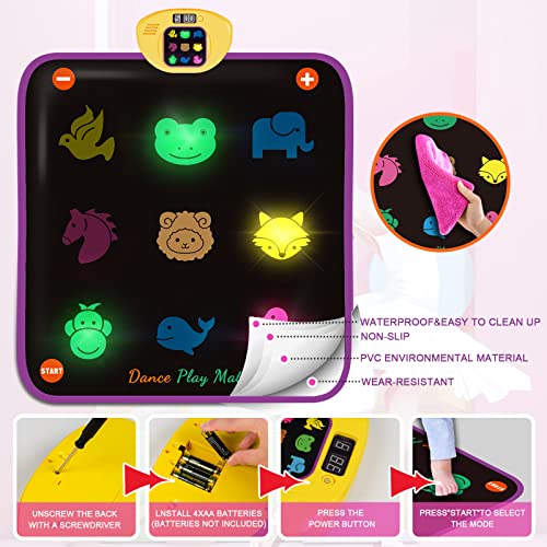 Pafolo PADM04 Luminous Dance Mat For Kids thumb #3