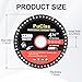 4-1/2 inch Diamond Saw Blades Indestructible Cutting Discs for Angle Grinder 7/8