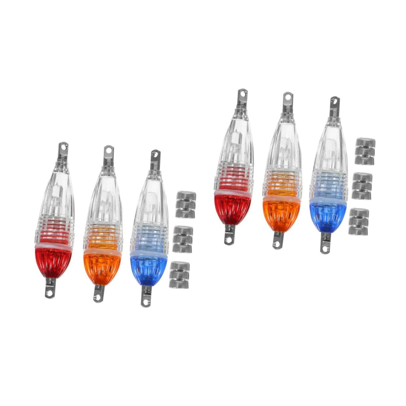 Hemobllo 6pezzi Lampada da Pesca LED Luce Notturna Pratica per Pesca all Aperto Attira Pesci Facilmente e Leggera da Trasportare