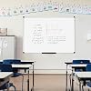 VIZ-PRO Dry Erase Board/Whiteboard, Non-Magnetic, 48 x 36 Inches, Pack of 2, Wall Mounted Board for School Office and Home