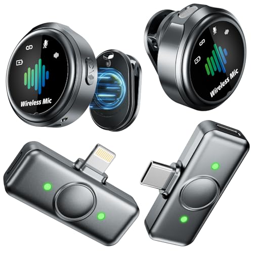 Image of Magnetic Wireless Microphone for iPhone: Smart Noise Reduction