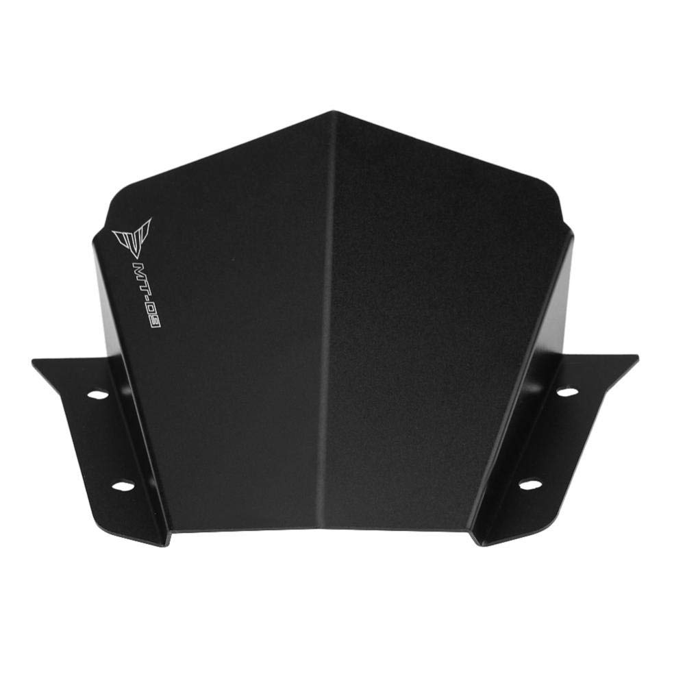 Aramox Protecteur de Pare-Brise pour Moto MT-09 2014-2016, Noir, Accessoire de Modification