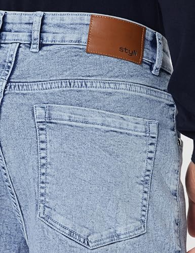 Image of Styli Men Balloon Fit Jeans with Pocket Construction | High-Rise Relaxed Fit Denim Pants | Comfortable Casual Everyday Wear | Stylish Wide-Leg Denim for Smart Casual Outfits