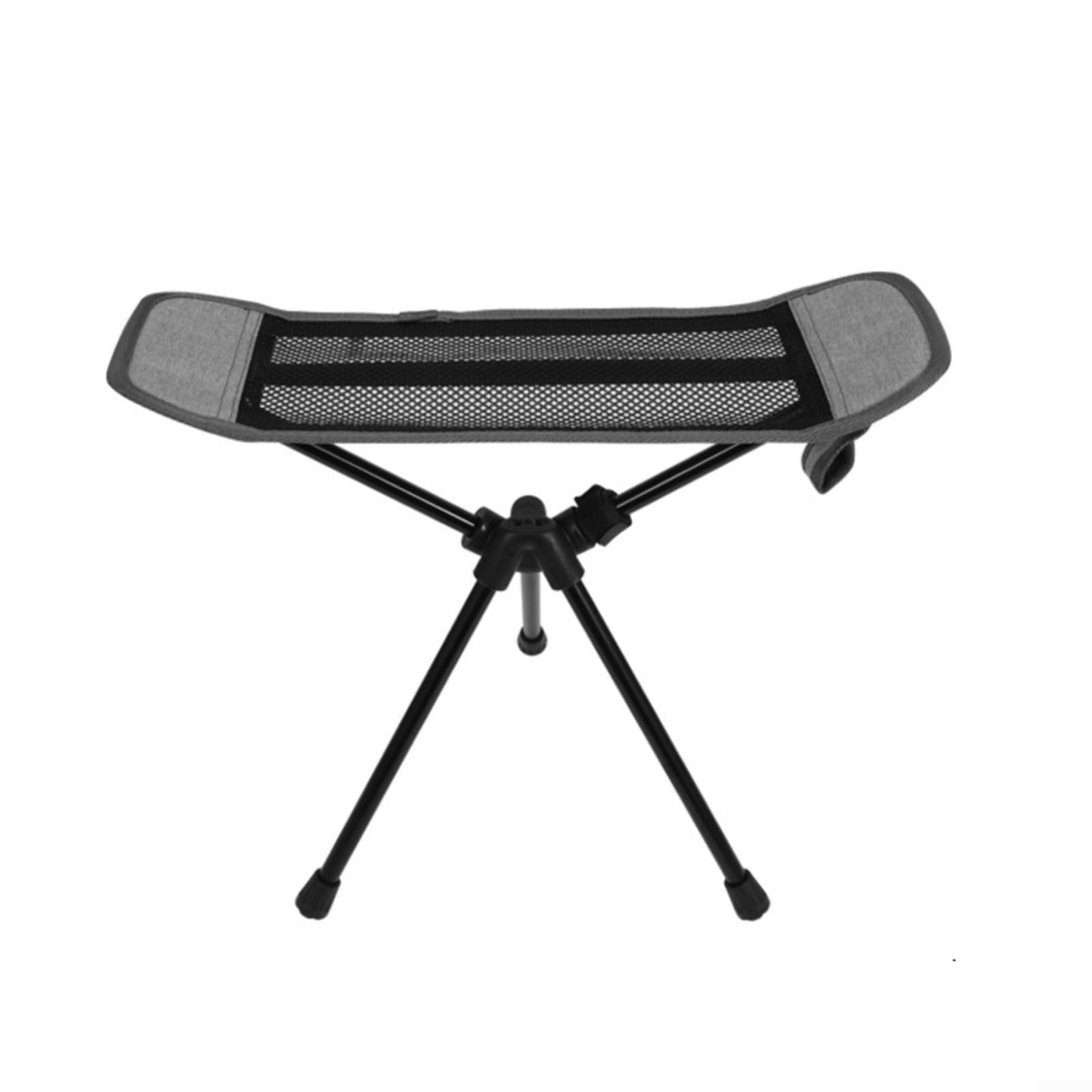 Glewi Foldable Camping Chair Footrest with Aluminium Alloy Frame, Ultralight Oxford Cloth Leg Support for Hiking Fishing Beach Picnic