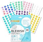 320 PCS Pimple Patch Star 3 Sizes 7 Colors Invisible Ultra Thin Star-shaped Pimple Patches Colorful Hydrocolloid Patch Skin Care for Face