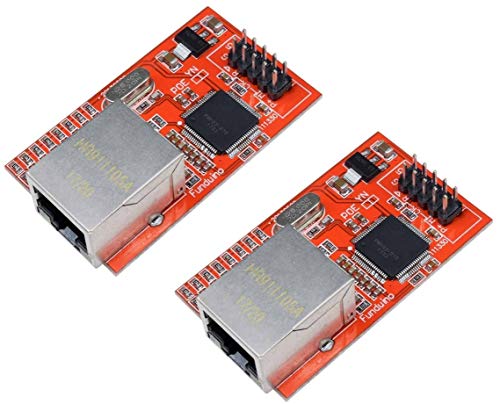 TECNOIOT 2pcs Mini W5100 LAN Ethernet Shield Network Module Board