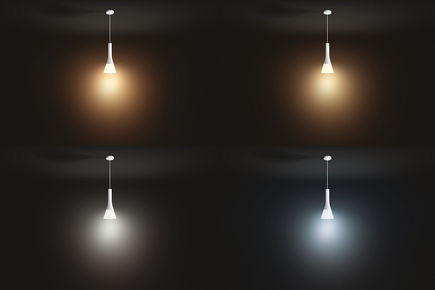 Philips Hue White Ambiance Lampadario LED Smart Explore, Attacco E27, 60 W, Telecomando Dimmer Switch e 1 Lampadina Hue White Ambiance Inclusi