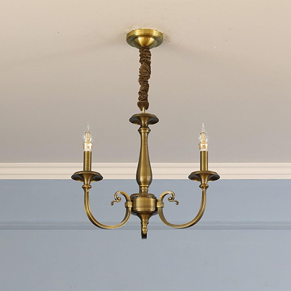 Lampe suspendue antique en cuivre pour sublimer votre chambre à coucher