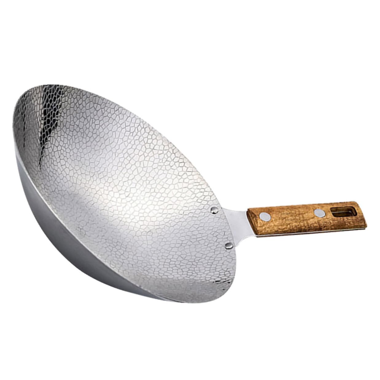 Healeved Wok in Acciaio Inox per Frittura e Cottura Multifunzione