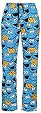 Sesamstraße Krümelmonster - Gesicht Frauen Pyjama-Hose blau 3XL