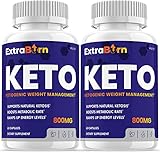 (2 Pack) Extra Burn Keto Pills, Advanced Ketogenic Formula (120 Capsules)