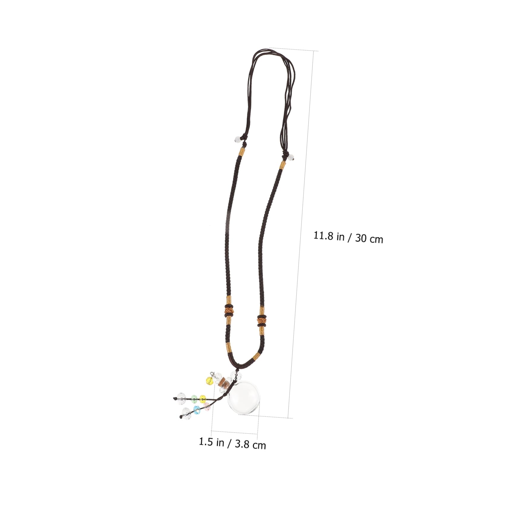 minkissy 2 collares de botella de aceite esencial para coche, espejo retrovisor de coche, collares con difusor de aceite esencial para mujer, collares colgantes de moda para mujer, colgante de