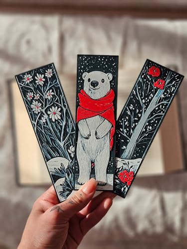 Image of 3D Anime Warrior Bookmark Set (Set of 3) - Demon Slayer Inspired | Stylish Matte Finish | Perfect Gift for Manga & Anime Fans (Winter Theme) | Made of Durable Bioplastic
