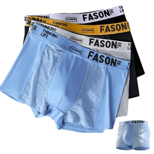 Men's Letter Tape Boxer Brief, Lotiro Underwear, Breathable Comfortable Underwear for Daily Wear, Soft Clothes for Men