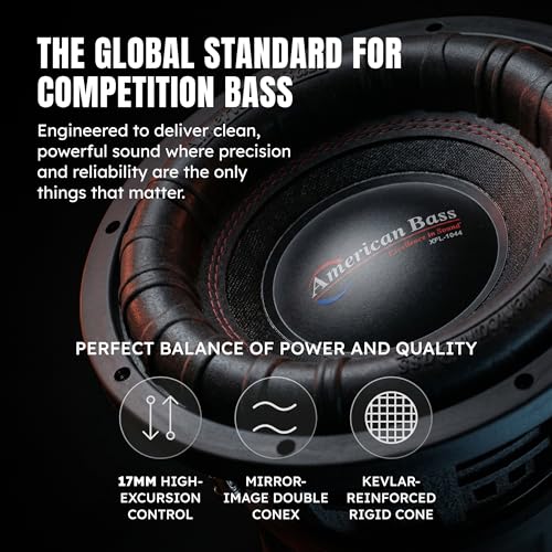 Caisson de basses 3000W Max avec double bobine 4 Ohm XFL-1044 - 3