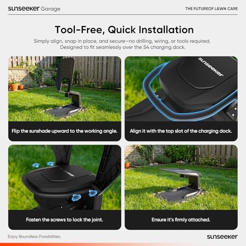 Image of Sunseeker Garage for S4 Robot Lawn Mower - UV-Proof, All-Season Protection, PP + PA6+GF30 Durable Build
