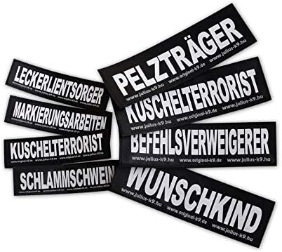 Interchangeable Patches, 1 pair, Do Not Pet, Size: Large, Black