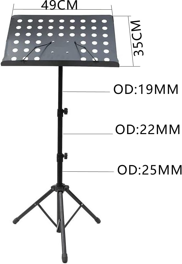 Sheet Music Stands Instrument Accessories Tour Grade MS290 Deluxe Tripod Music Stand with