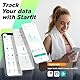 RunSTAR Körperfettwaage, Personenwaage Digitale mit großem Display, Analysator für 13 essentielle Körperwerte, mit App-Synchronisierung