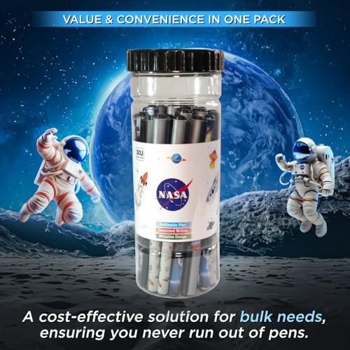 Image of Submarine 3026, 30 pcs Ball pens set for School and Office stationery, Original Design Approved by NASA, Black Ink Refill, Value Saver Pack, Multicolored, Perfect for corporate gifting