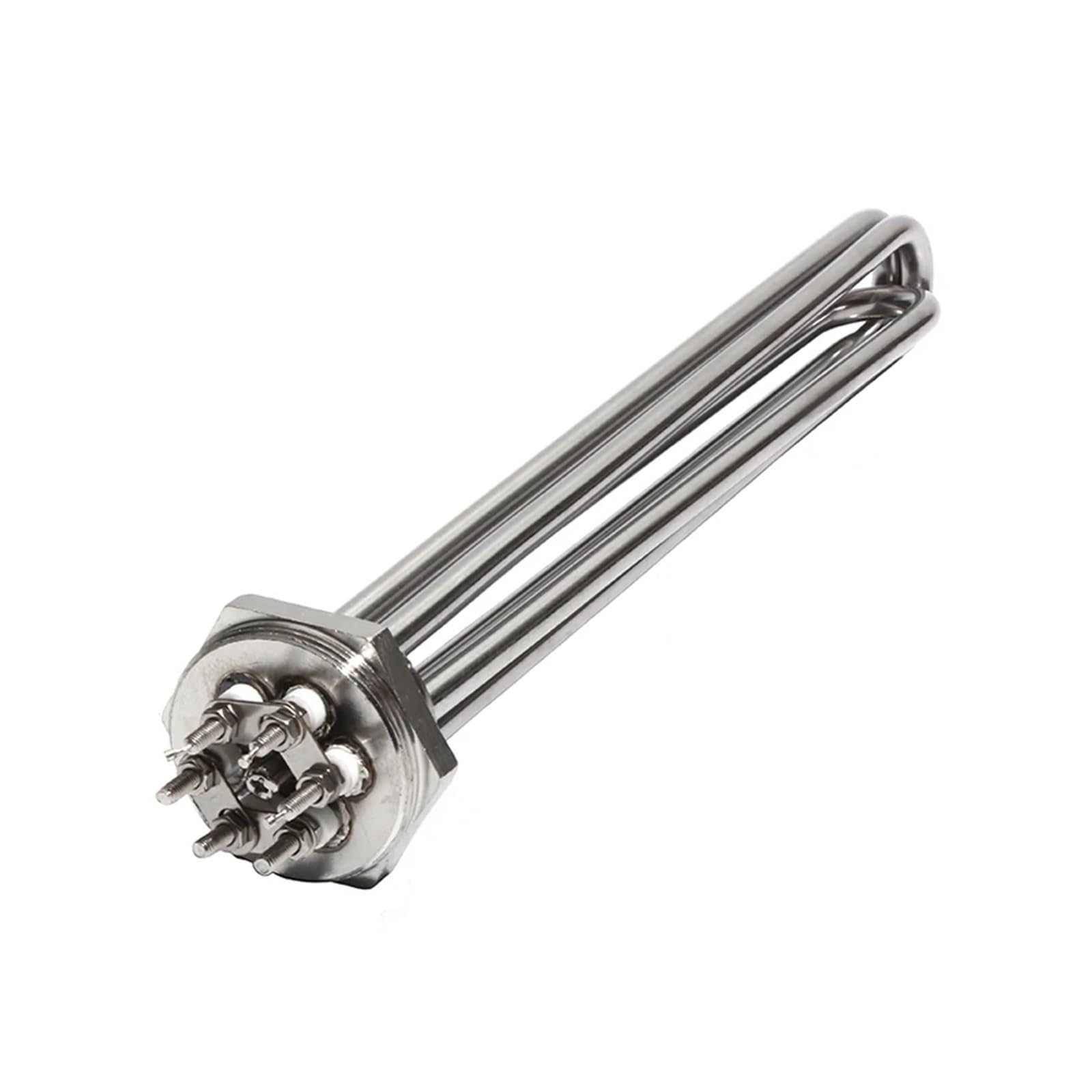 1 1/2" BSP/DN40 Wszystkie 304SUS Rurowy Grzałka Zanurzeniowa Z Uziemiającą Śrubą 220V/380V Element Grzałki Do Wody/Oleju Reality(220V,9KW 290mm 304SUS)
