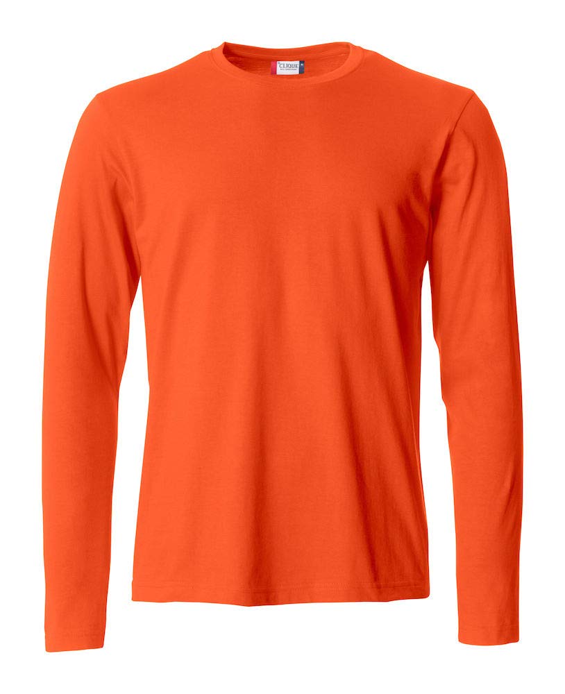 Basic T LS B-Ornge Medium