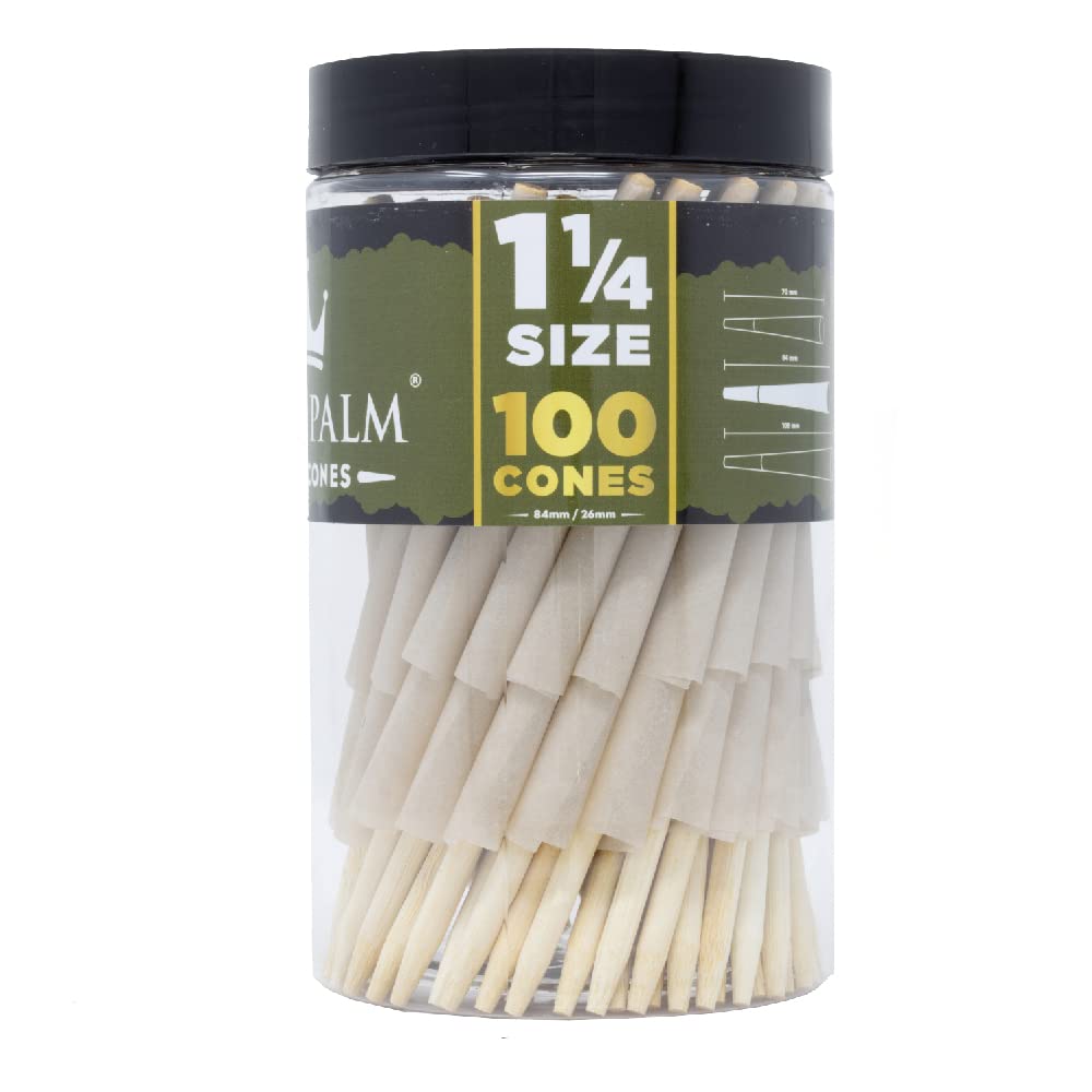 1 1/4 Cones | 100 Pack Small Pre-Rolled Cones | Fits Standard Cone Filling Machines
