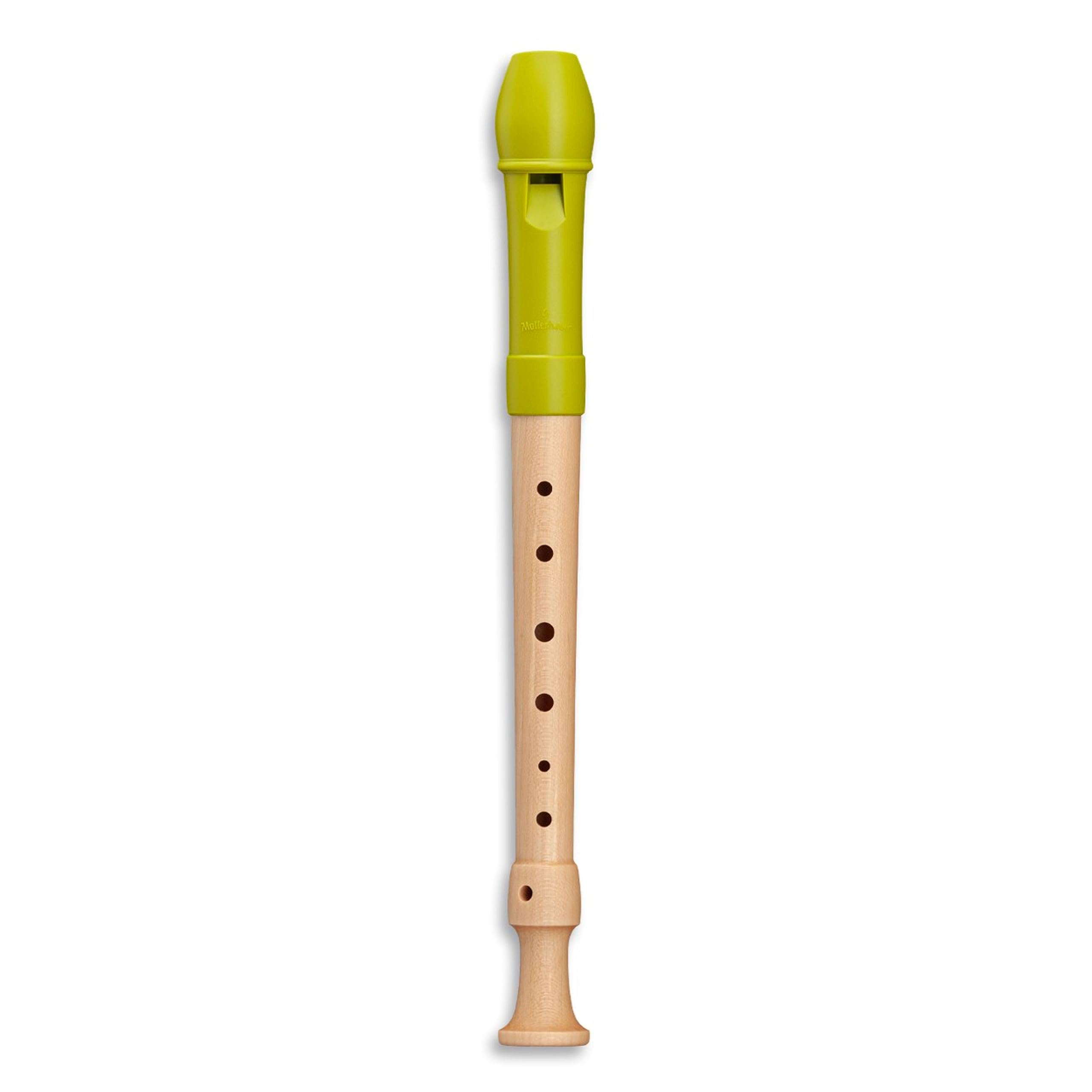 Mollenhauer 17311 Fipple Sopranblockflöte, Lere, apfelgrün, deutsch Einf. - Flauto dolce soprano (moderno)