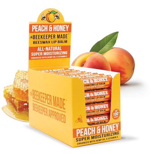 Image of Beeswax Bulk Lip Balm, 40 Count | For Men, Women, and Children. Great for Gifts, Showers, & More (Peach)
