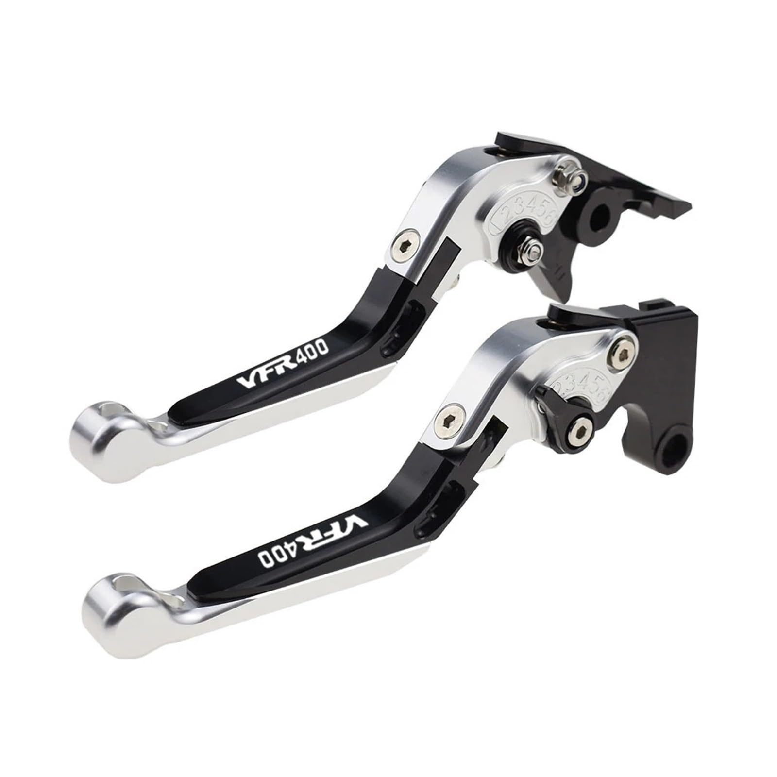 Jghfdws 14 Motorcycle Brake Clutch Lever Set For Vfr400 1989-1992 Motorcycle Folding Extendable Brake Clutch Levers