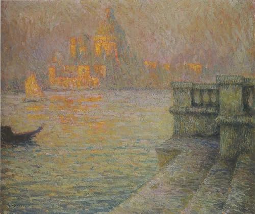 Toile beaux-arts Henri Le Sidaner reproduction paysage impression haute définition