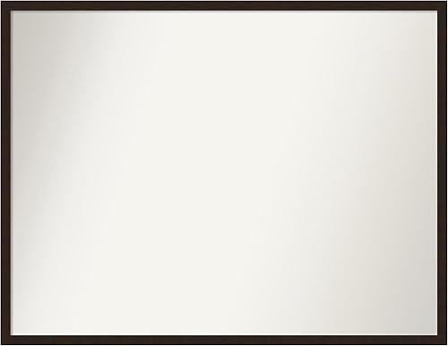 Amanti Art Espejo personalizado, espejo estrecho de baño Carlisle, espejo de pared o espejo de tocador de baño sobre el fregadero (27 x 35