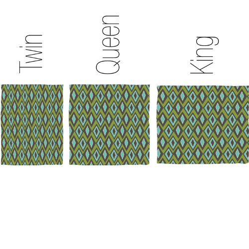 Funda de edredón con diamantes diseño de autor Heather Dutton cama doble 4