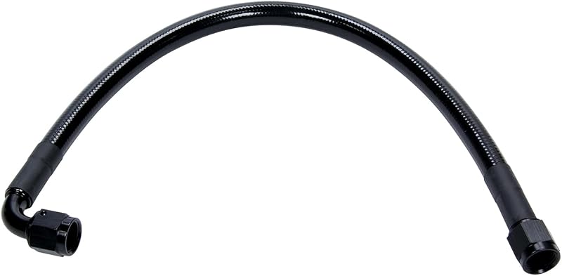 Mangueira trançada revestida Allstar Performance 6 AN com conexões reta e 90° – 45,72 cm