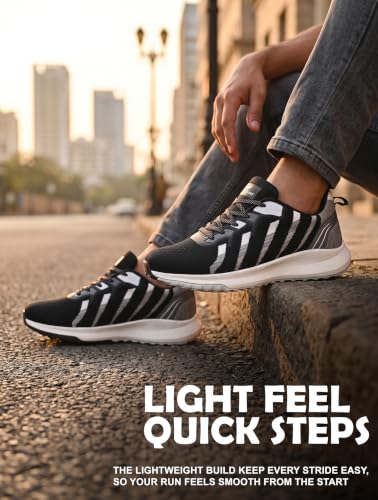 Image of Sports Shoes with Crystal Cushion Technology Lightweight Shoes Training Cricket,Gym,Comfortable Extra Max Cusion with Memory Foam Insole Running Shoes for Men HF146