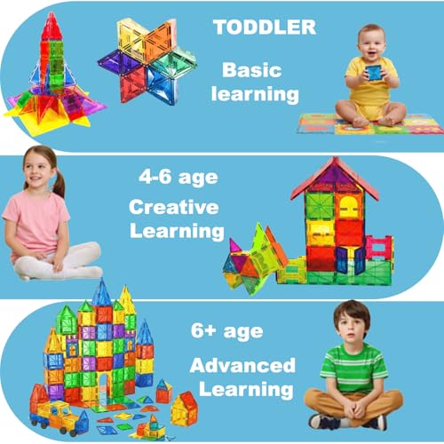 Magnetic Tiles Set for Kids - image 6