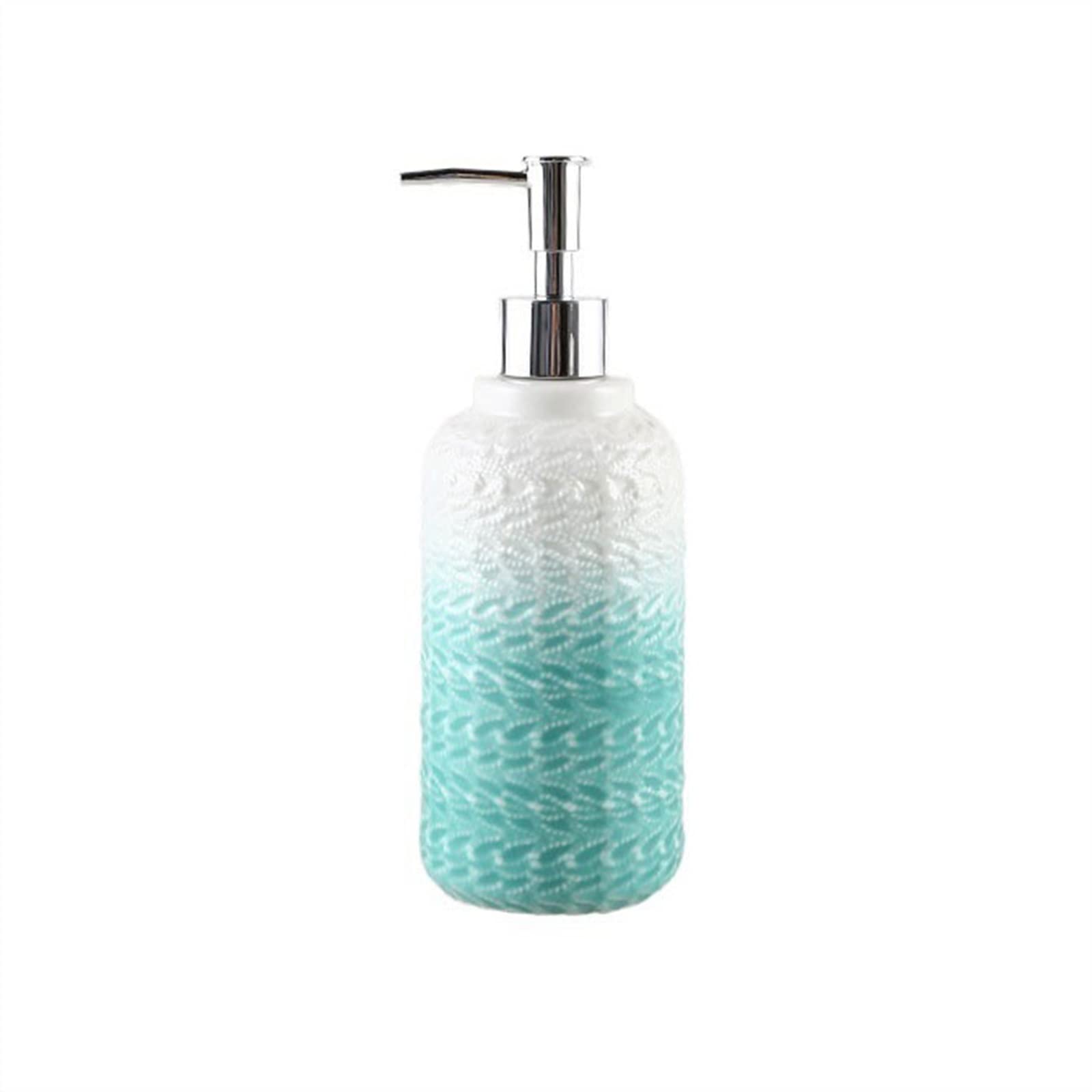 Dispenser per Doccia da 500 ml, flacone Multifunzionale a Due Scomparti, Dispenser di Sapone in Ceramica di Alta qualità, Pompa per lozione Personalizzata con Rilievo.